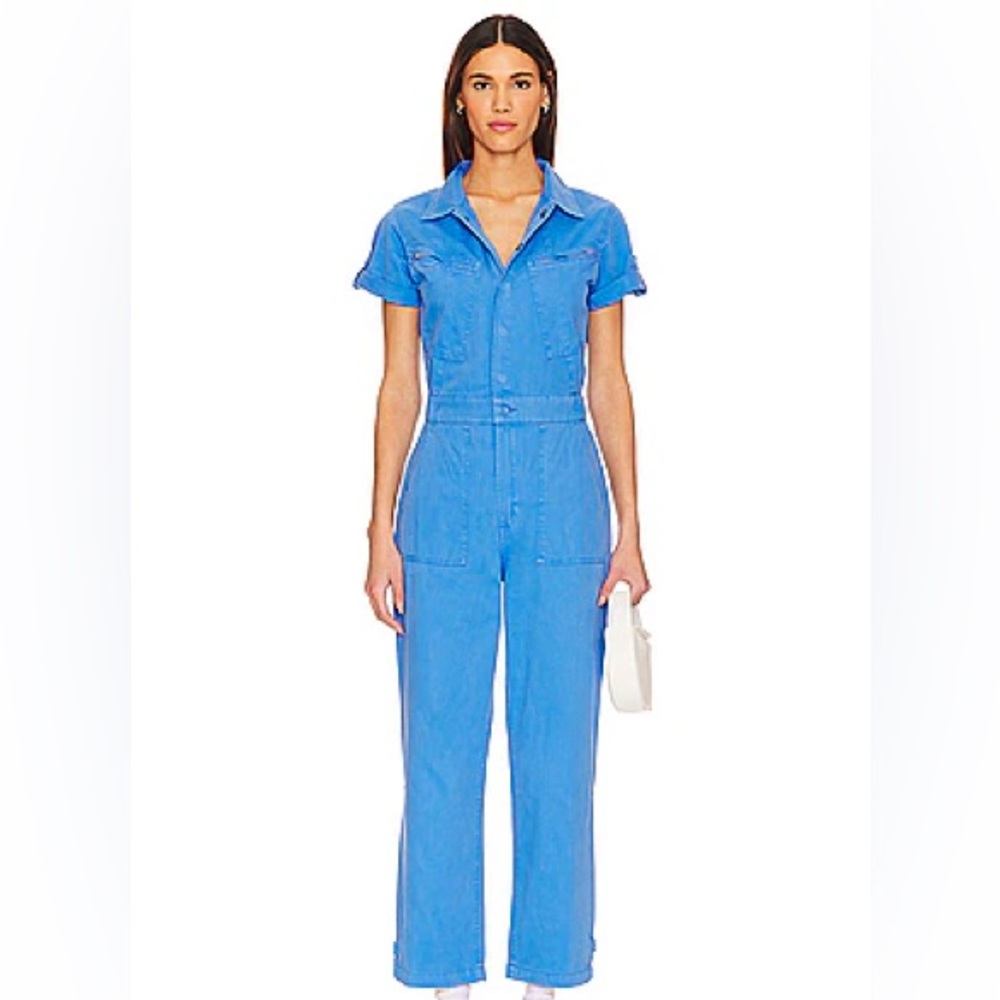 Pistola Azure Button-Up Jumpsuit